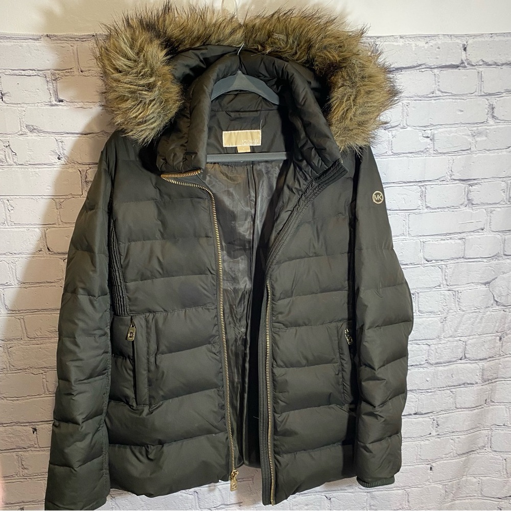 Michael Michael Kors Fur Trim Down jacket SZ SM